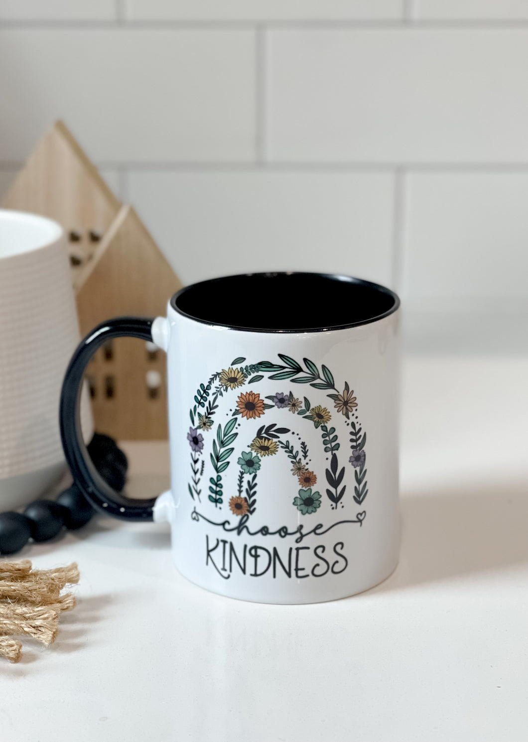 Black and White Mug 12 OZ- Choose Kindness